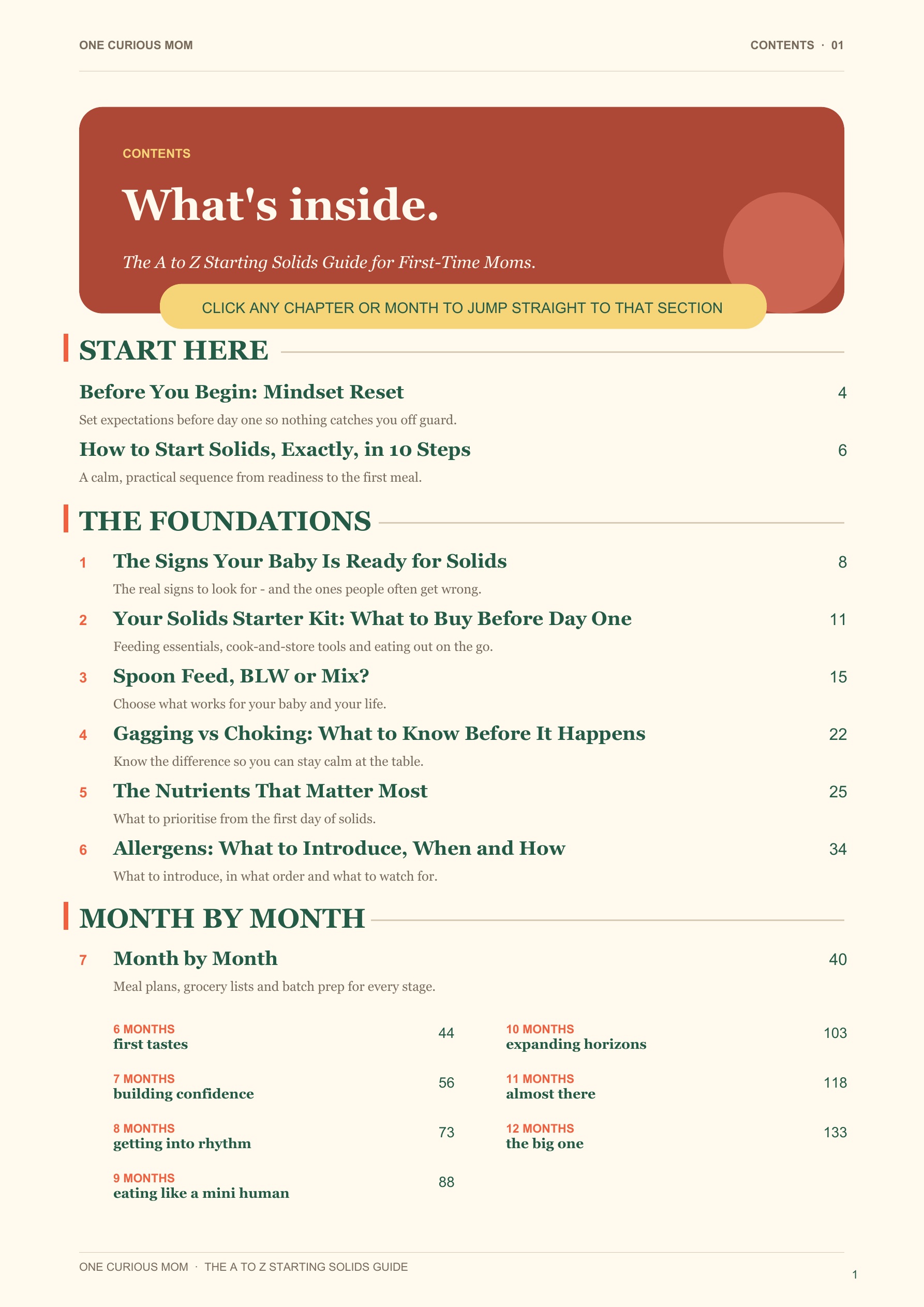 Starting Solids Guide page 2
