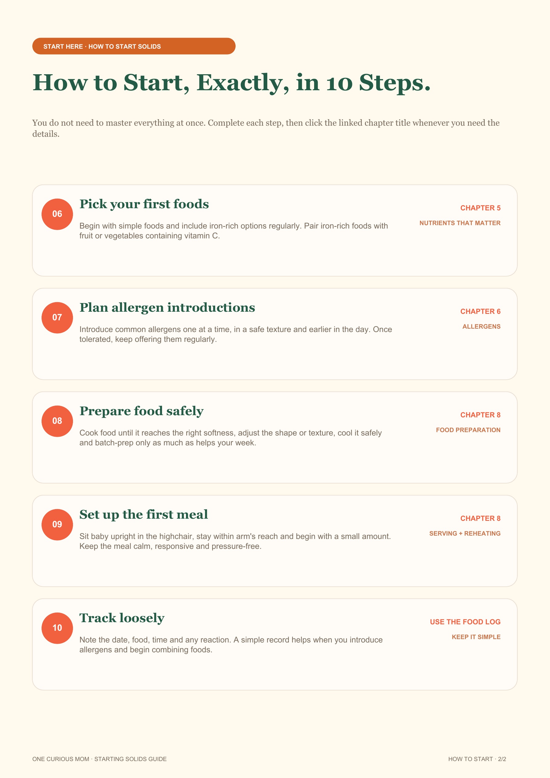 Starting Solids Guide page 8